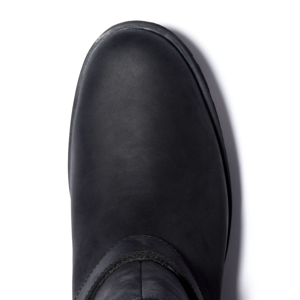 Bota Neve Feminino - Timberland Graceyn Impermeavel Biker - JVNTE0129 - Pretas